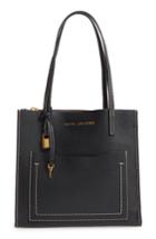 Marc Jacobs The Grind Medium Leather Tote - Black