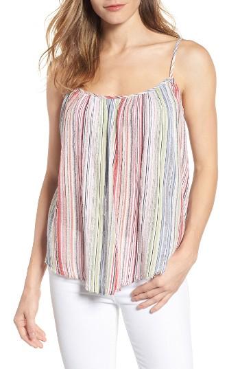 Women's Velvet By Graham & Spencer Metallic Stripe Camisole - Pink