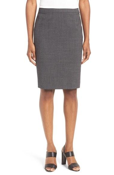Women's Boss Vimena Stretch Wool Pencil Skirt