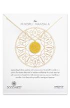 Women's Dogeared The Mindful Mandala Pendant Necklace