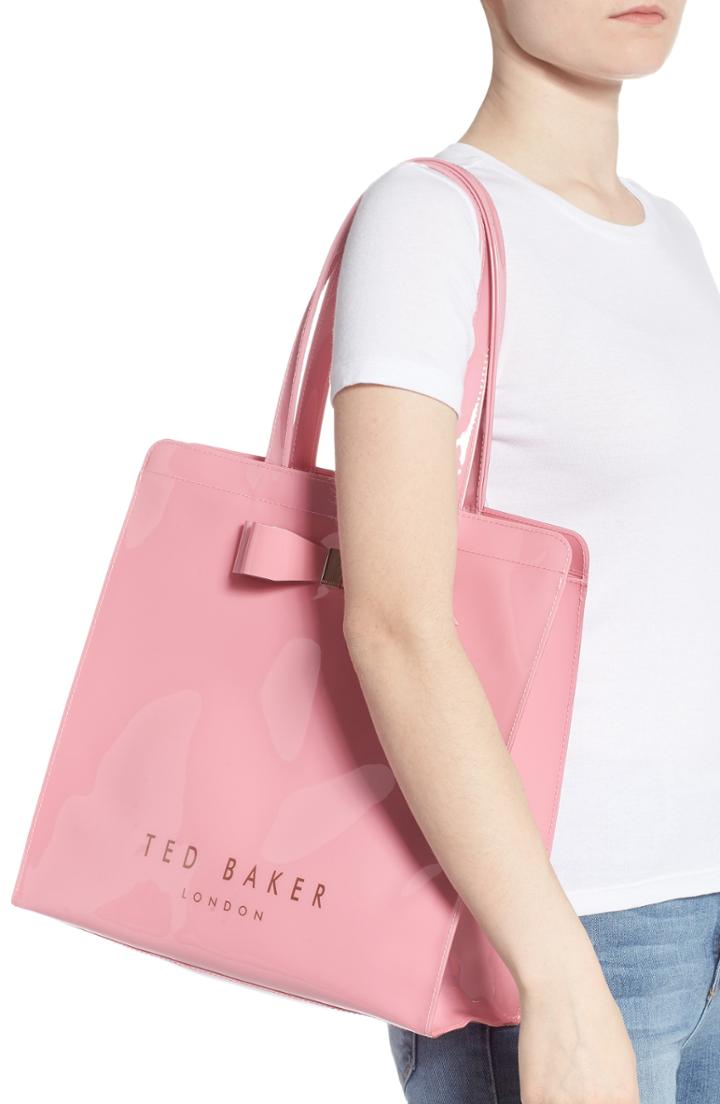Ted Baker London Large Almacon Bow Detail Icon Tote - Pink