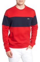 Men's Lacoste Regular Fit Crewneck Sweatshirt (s) - Red