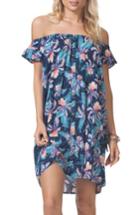 Women's Rip Curl Tropic Off The Shoulder Cover-up Dress - Blue