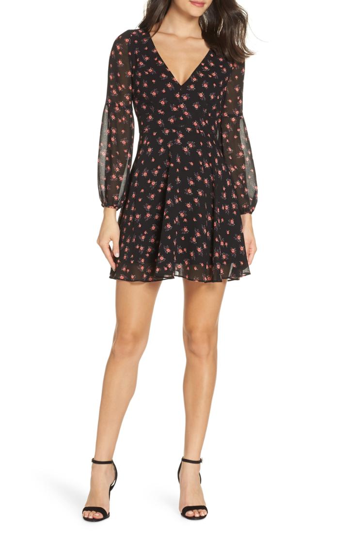 Women's Bb Dakota Love In Afternoon Chiffon Minidress