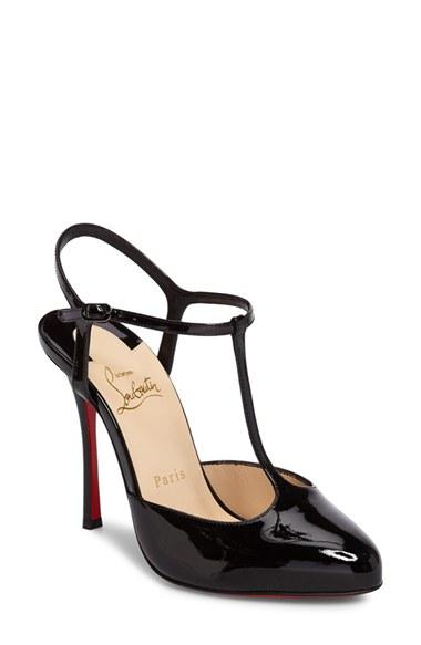Women's Christian Louboutin Pam T-strap Pump Us / 35eu - Black
