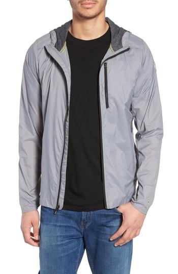 Men's Smartwool Phd Ultra Light Regular Fit Hooded Jacket - Grey