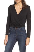 Women's Pst By Project Social T Surplice Crop Top - Black