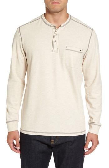 Men's Tommy Bahama Island Thermal Standard Fit Thermal Henley - Brown