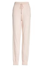 Women's St. John Collection Cashmere Jersey Knit Crop Pants - Pink