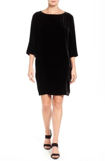 Women's Eileen Fisher Velvet Shift Dress
