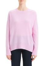 Women's Theory Karenia Long Sleeve Cashmere Sweater - Pink