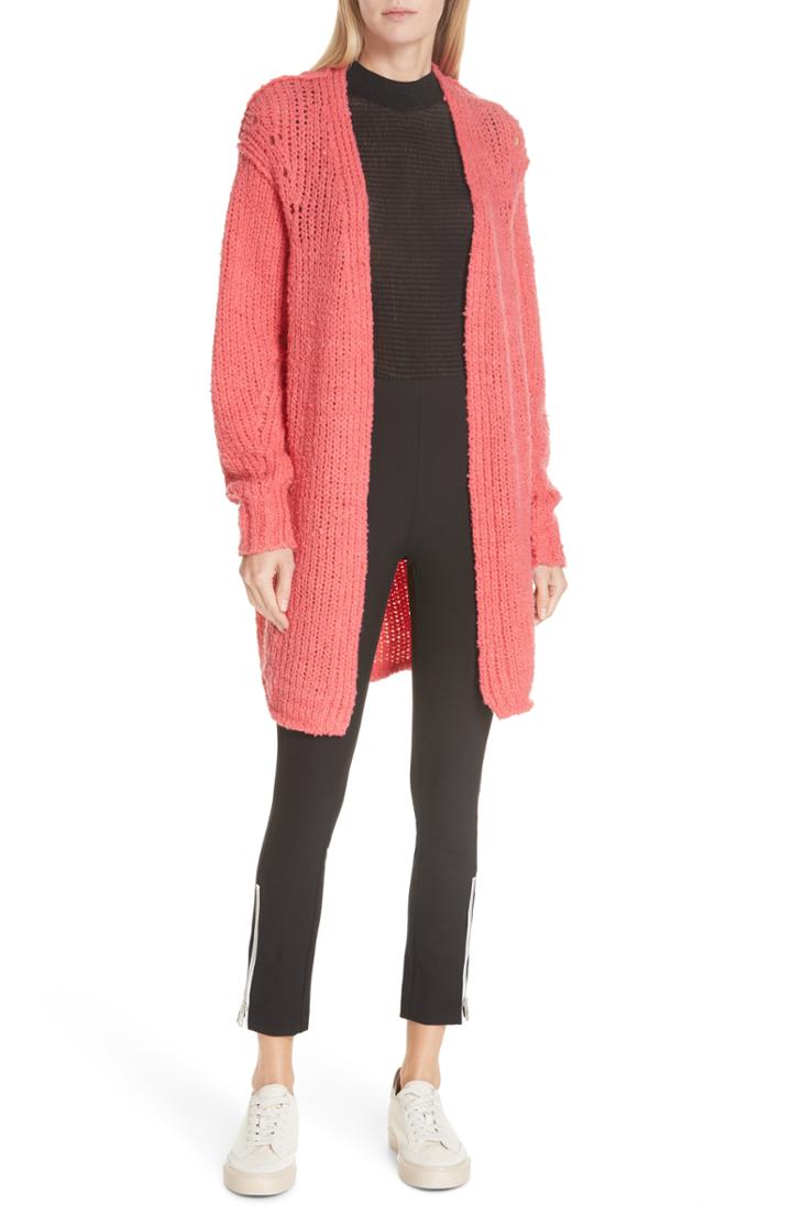 Women's Rag & Bone Simone Zip Hem Pants - Black