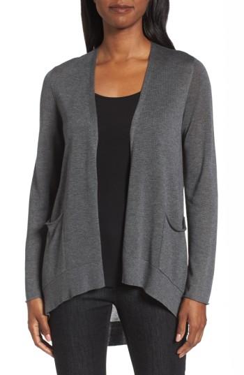 Women's Eileen Fisher Slouchy Tencel Blend Cardigan - Grey
