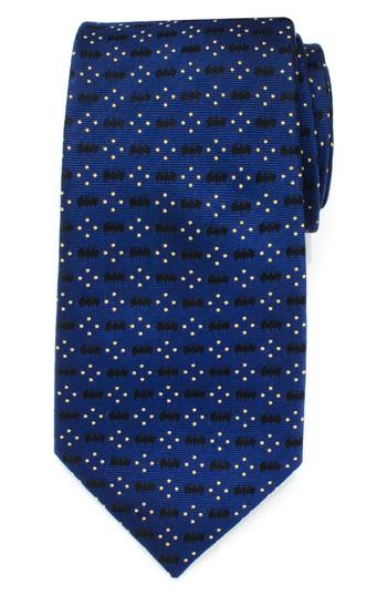 Men's Cufflinks, Inc. Batman Diamond Dot Silk Tie, Size - Blue