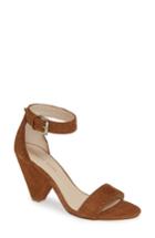 Women's Pelle Moda Krista Cone Heel Sandal M - Brown