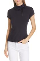 Women's Ted Baker London Ruffle Neck Fitted Tee - Blue