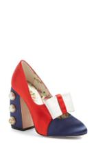 Women's Gucci Luna Block Heel Pump .5us / 36.5eu - Red