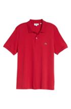 Men's Lacoste Jersey Interlock Fit Polo, Size 7(xxl) - Red