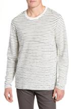 Men's Rag & Bone Railroad Stripe Long Sleeve T-shirt - Ivory