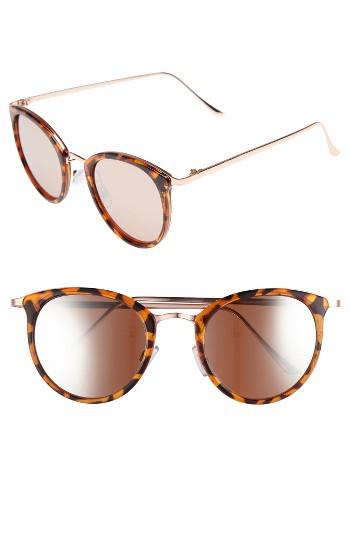 Women's Bp. 50mm Round Sunglasses - Tort/ Rose Gold