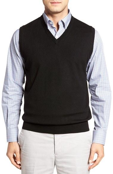Men's Peter Millar Merino Wool V-neck Vest