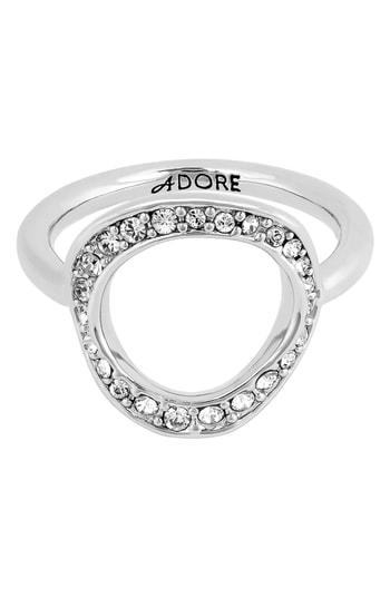 Women's Adore Organic Crystal Circle Ring