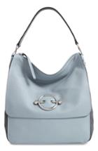 J.w.anderson Disc Leather Hobo Bag - Blue