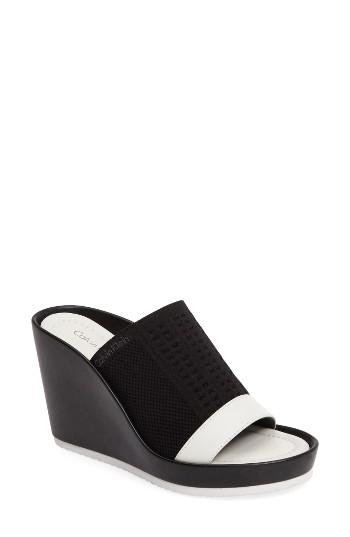 Women's Calvin Klein Hazel Platform Mule M - Black