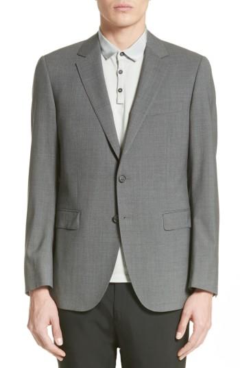 Men's Lanvin Tropical Wool Suit Jacket Eu - Grey