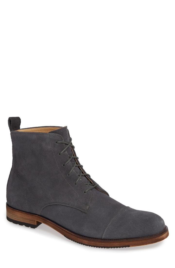 Men's English Laundry Swansea Cap Toe Boot .5 M - Grey