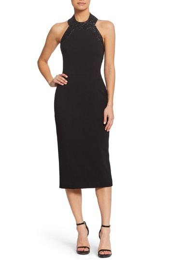 Women's Dress The Population Cleo Halter Dress - Black