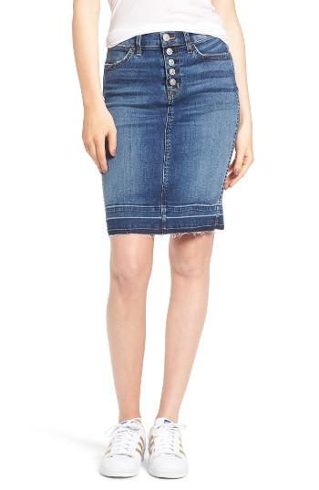 Women's Hudson Jeans Remi High Waist Released Hem Denim Pencil Skirt