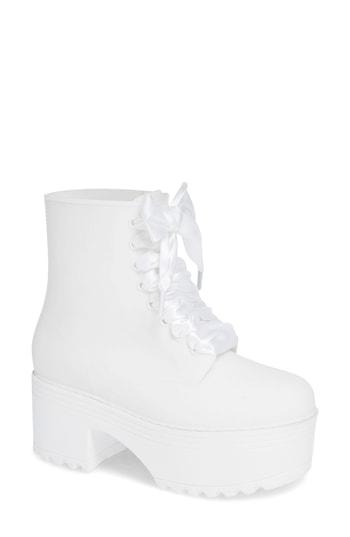 Women's Jeffrey Campbell Waterproof Fog Boot M - White
