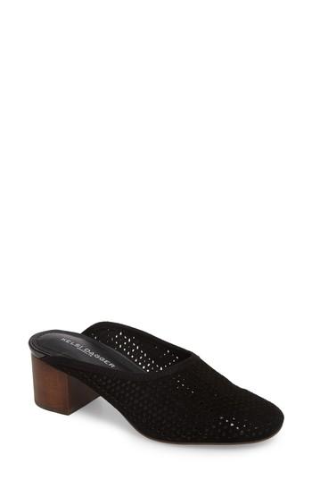Women's Kelsi Dagger Brooklyn Lincoln Perforated Mule .5 M - Black