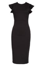 Women's Felicity & Coco Capriana Ruffle Sheath Dress - Black