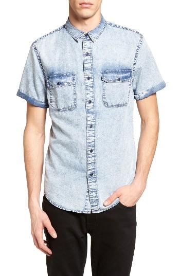 Men's The Rail Bleached Denim Sport Shirt