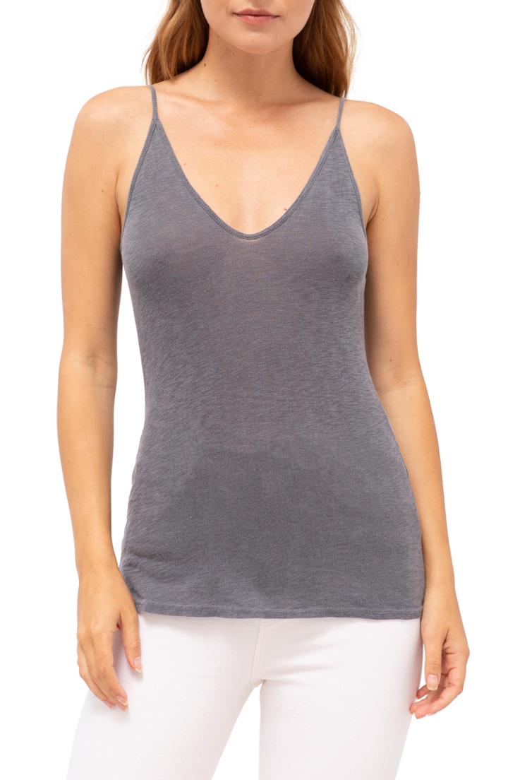 Women's Stateside V-neck Slub Camisole - Grey