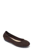 Women's Me Too Janell Sliver Wedge Flat M - Brown