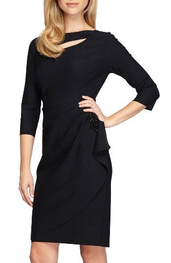 Women's Alex Evenings Cutout Sheath - Black