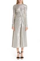 Women's Galvan Twist Detail Metallic Dress Us / 42 Fr - Metallic