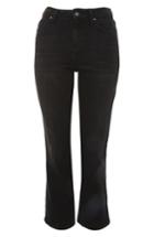 Women's Topshop Dree Kick Flare Jeans X 34 - Black