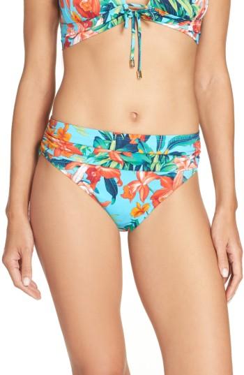 Women's Tommy Bahama Floriana High Waist Bikini Bottoms - Blue