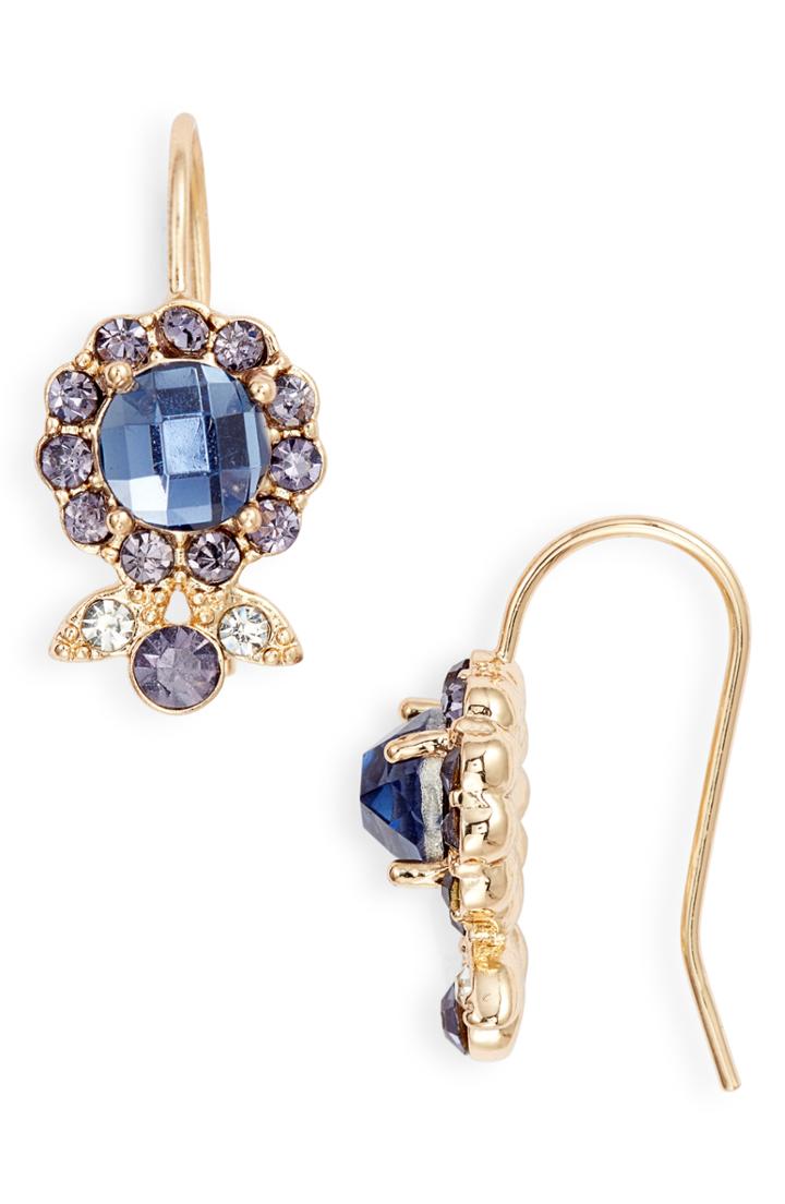 Women's Jenny Packham Halo Drop Earrings