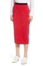 Women's Halogen Pique Ponte Skirt - Red