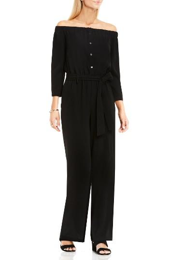 Women's Vince Camuto Off The Shoulder Jumpsuit - Black