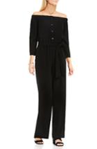 Women's Vince Camuto Off The Shoulder Jumpsuit - Black