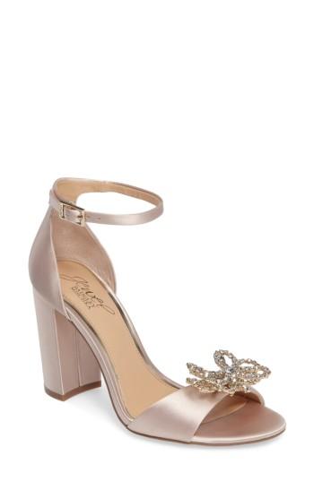 Women's Jewel Badgley Mischka Lex Embellished Block Heel Sandal