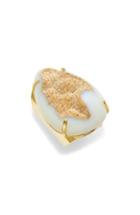 Women's Nakamol Design Teardrop Drusy Agate Adjustable Ring
