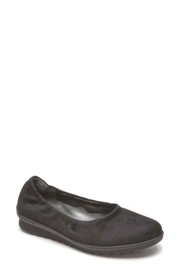 Women's Rockport Chenole Ballet Flat M - Black
