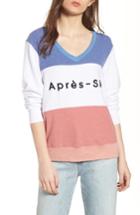 Women's Wildfox Apres Ski Sweatshirt, Size - Blue